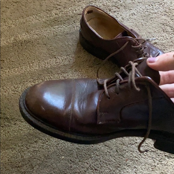Vintage brown leather dress shoes - Picture 3 of 4